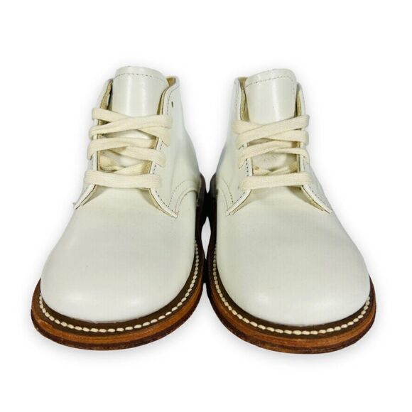 Tarso Pronator Outflare Vintage Made in USA Smocked Style Boots White Toddler 6C - Picture 3 of 11